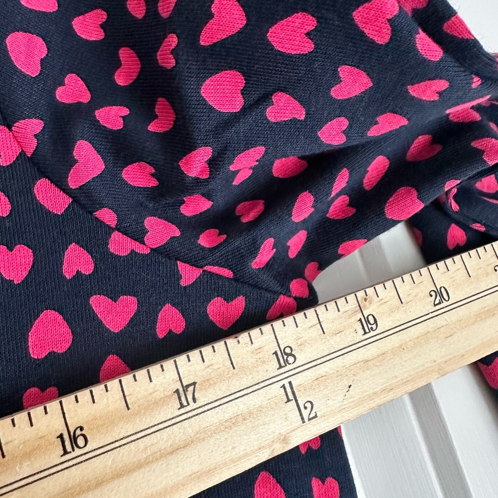 J.JILL Love Collection Navy Red Hearts 3/4 Sleeve Top NWT - Picture 3 of 3